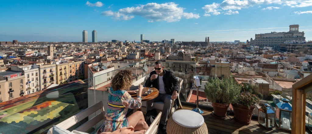 City view from the Edition Barcelona rooftop