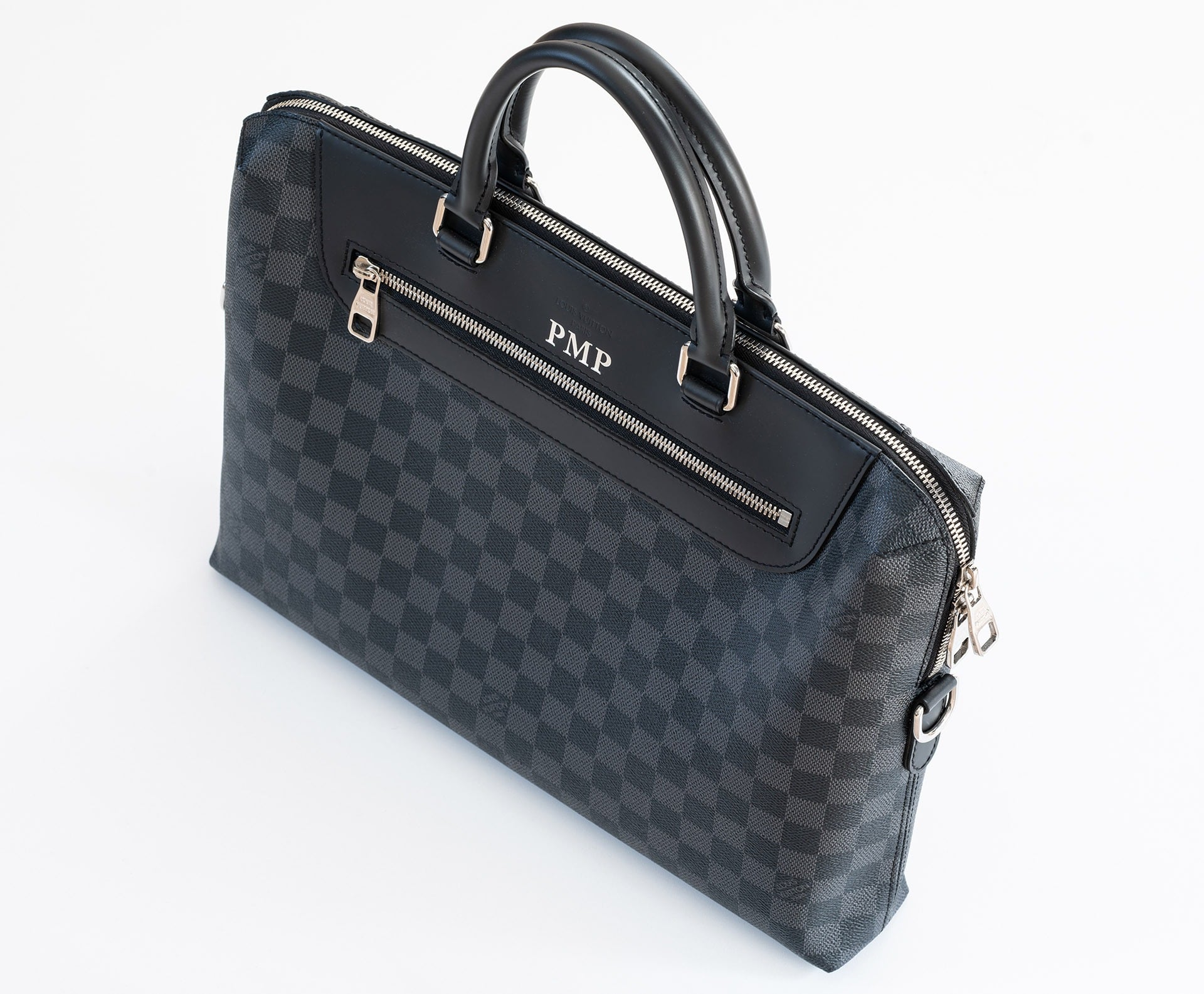 Monogrammed Louis Vuitton graphite porte-document