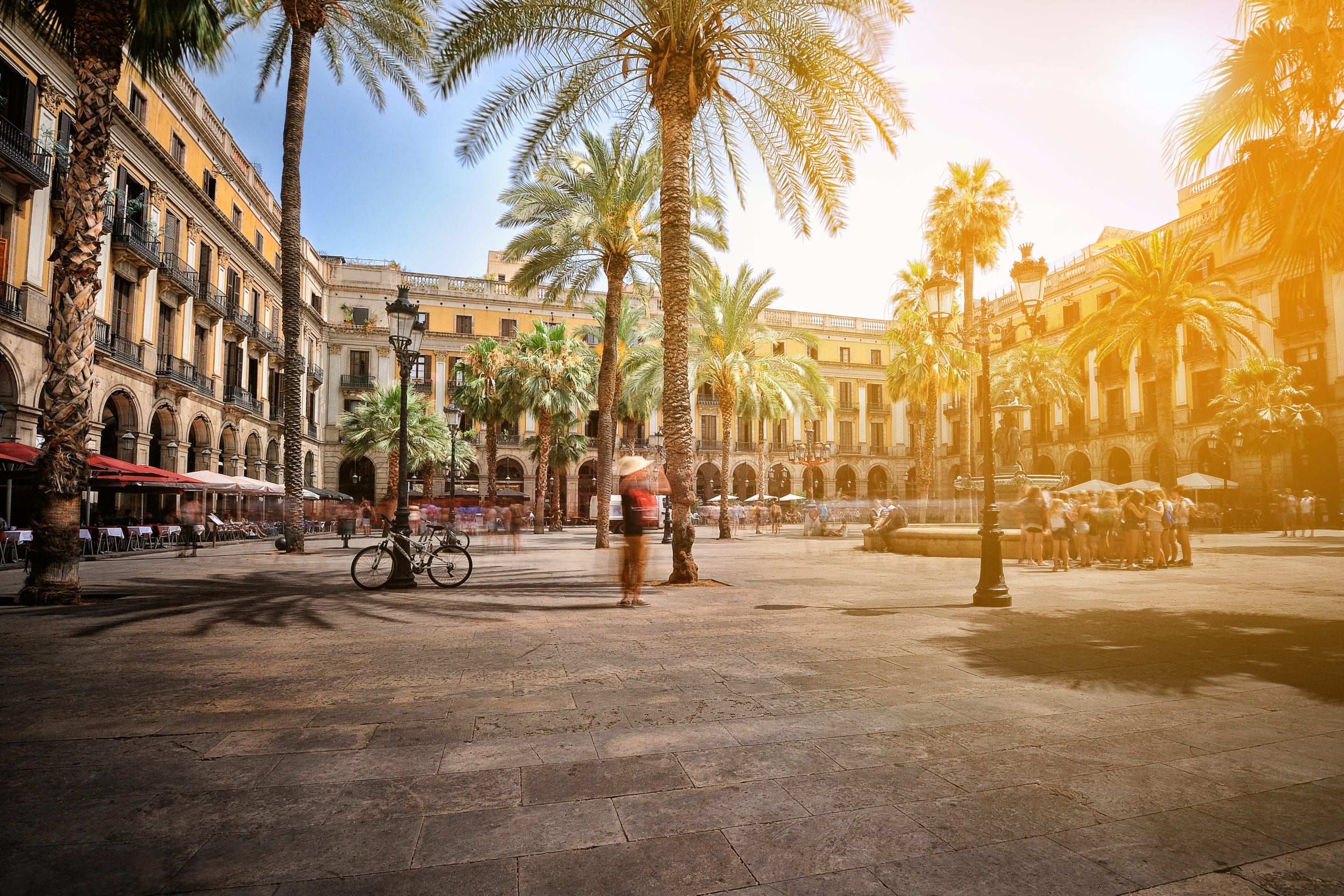 The entrance of the Louis Vuitton store on Barcelona's Passeig de