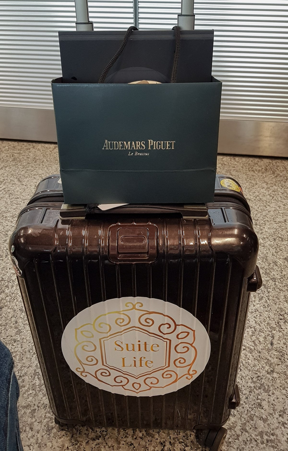 Rimowa suitcase with Audemars Piguet giftbox