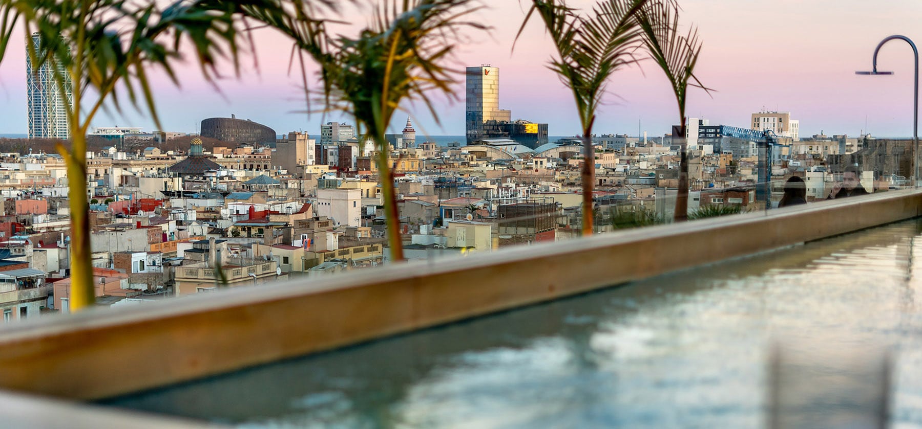 Rooftop plunge pool at The Barcelona EDITION