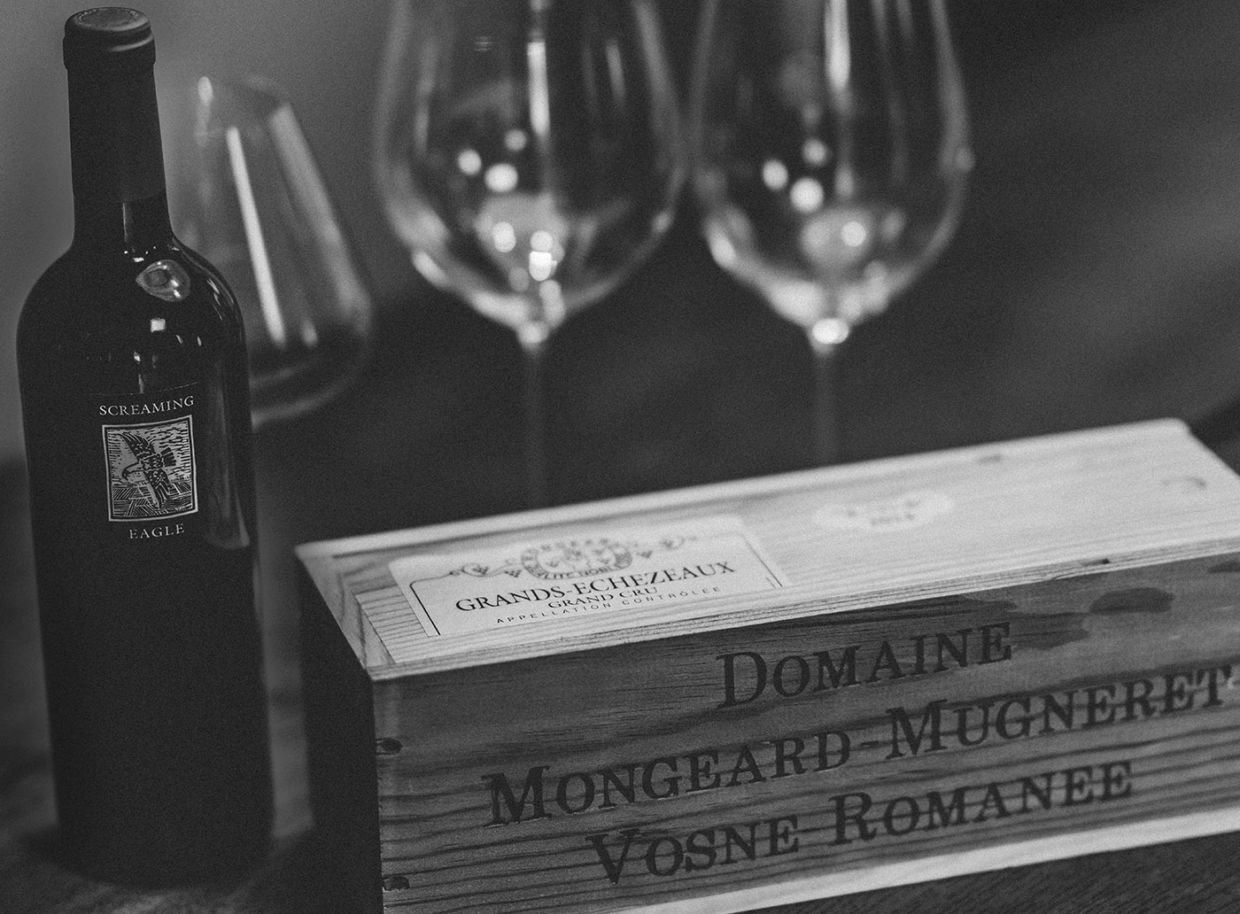 wines Screaming Eagle and Mongeard Mugneret Grands Echezeaux wines