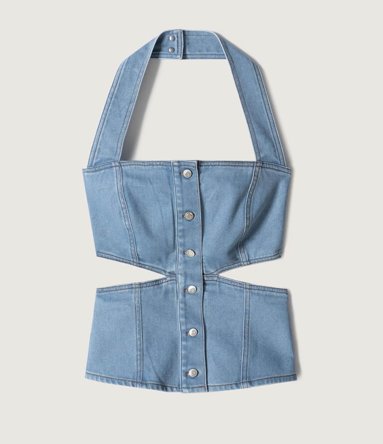 Nanushka denim top